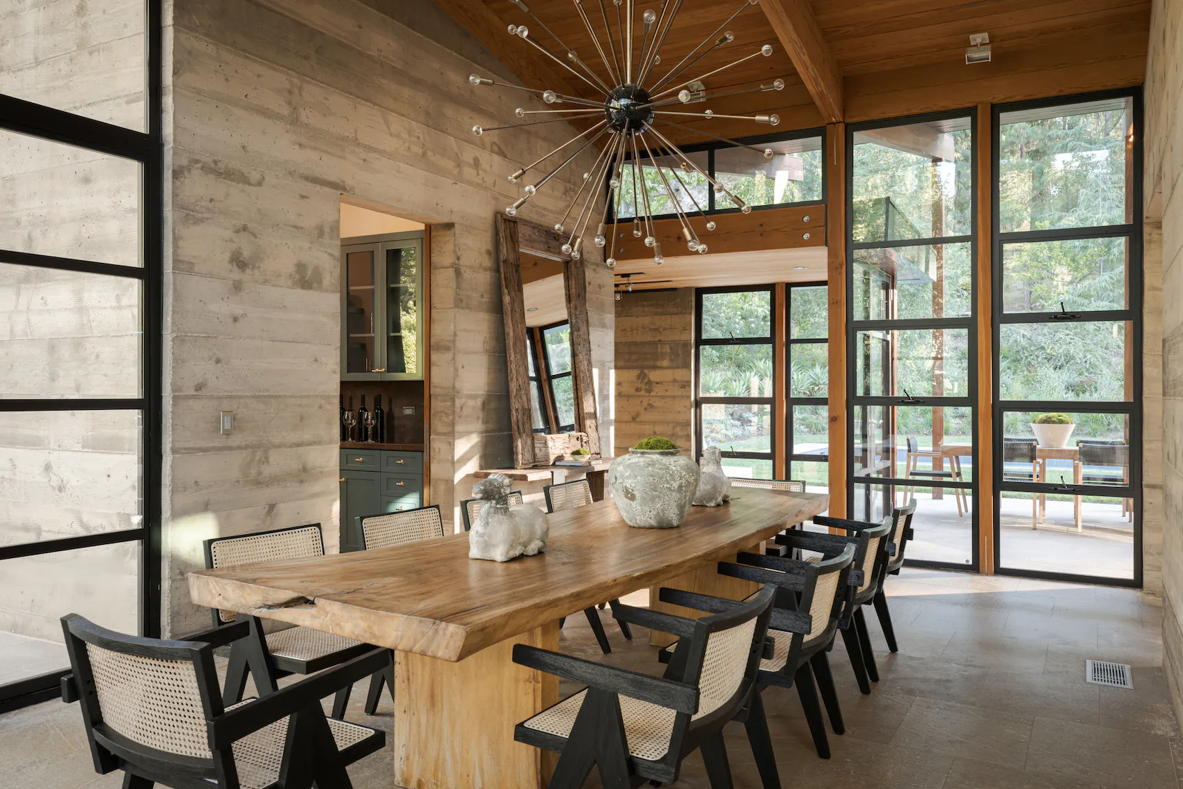 Meridith-Baer-Home-Home-Staging-Southern-California-The-Sherman-Residence-Luxury-Homes-Eclectic-Dining-Table